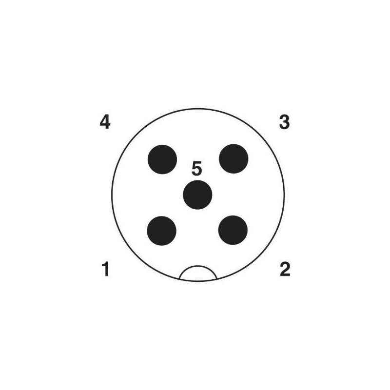 M12 5pins A code male moldable connector with shielded,short,for right angle cable,brass with nickel plated screw